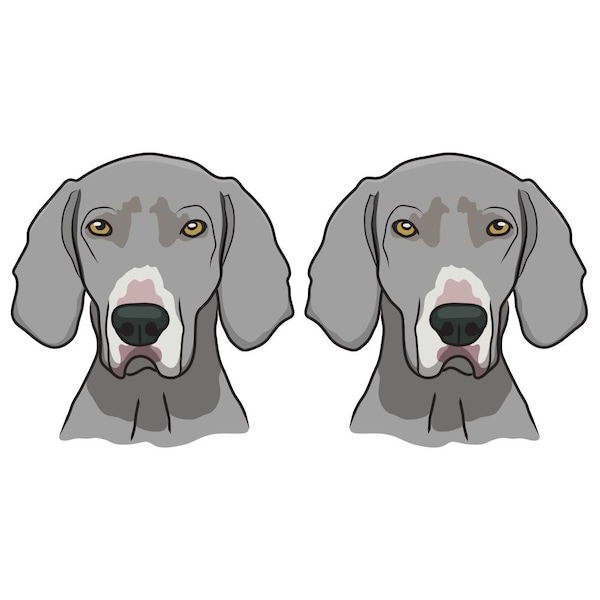 Signmission Weimaraner Dog Decal, Dog Lover Decor Vinyl Sticker D-18-Weimaraner - main